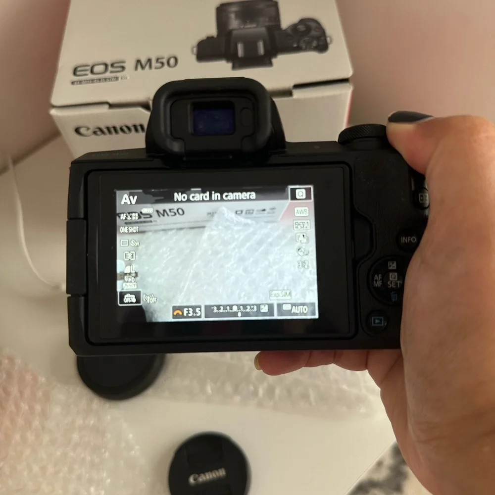 Canon EOS M50 Mirrorless Camera Bundle | Like New | Lens + Mount Adapter